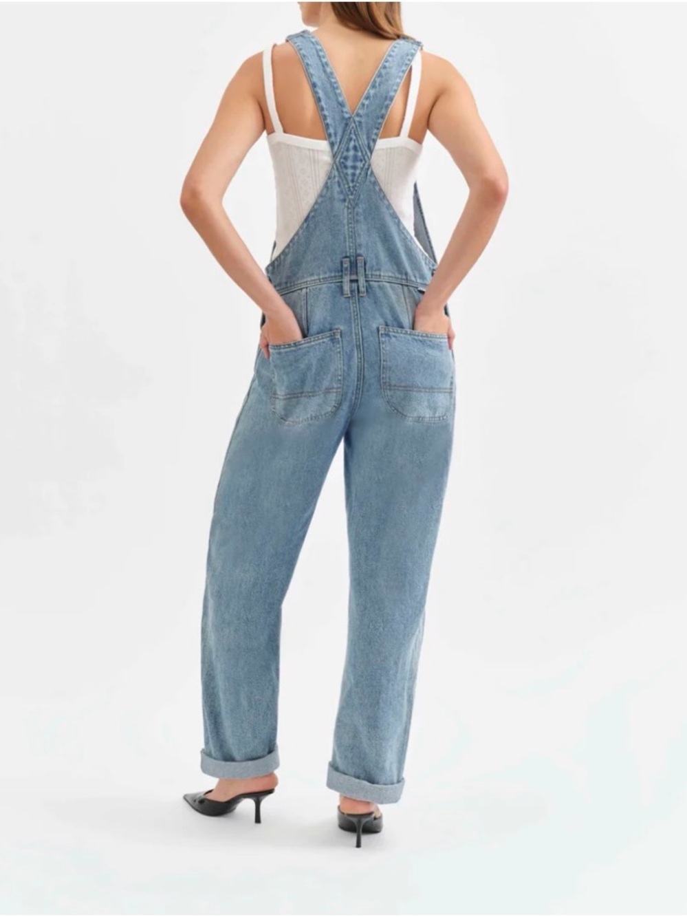 NWT DAZE Canyon Barrel Leg Overalls M - Picture 2 of 9